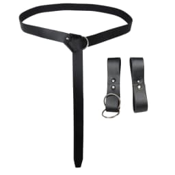 Medieval Leather Mug Holder Belt and Bullwhip Holder Belt Renaissance Viking Cosplay Costume Accessories