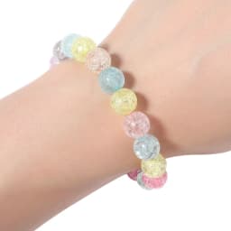 50-100pcs/Lot 6 8 10 12mm Round Crackle Beads Loose Spacer Acrylic Beads For Jewelry Making Charm Beads DIY Bracelet Necklace