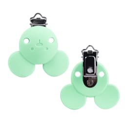 Lofca Silicone Clip 5 PCS Baby Pacifiers for DIY Pacifier Chain Nursing Teething Baby Gifts Food Grade Free BPA Baby