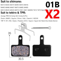 2 Pair (4pcs) MTB Bicycle Hydraulic Disc Ceramics Brake Pads For b01s SRAM AVID HAYES Magura ZOOM Cycling Bike Part