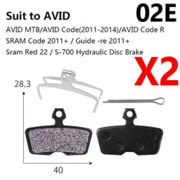 2 Pair (4pcs) MTB Bicycle Hydraulic Disc Ceramics Brake Pads For b01s SRAM AVID HAYES Magura ZOOM Cycling Bike Part