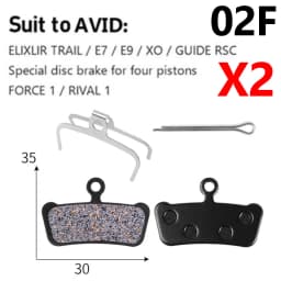 2 Pair (4pcs) MTB Bicycle Hydraulic Disc Ceramics Brake Pads For b01s SRAM AVID HAYES Magura ZOOM Cycling Bike Part