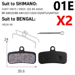 2 Pair (4pcs) MTB Bicycle Hydraulic Disc Ceramics Brake Pads For b01s SRAM AVID HAYES Magura ZOOM Cycling Bike Part