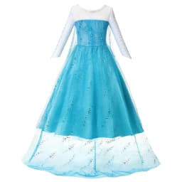 Summer Fancy Queen Elsa Anna Costume Girls Princess Dress Toddler Halloween Cosplay Party Vesidos For 2-10 Years