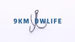 9KM Fishing Treble Hooks High Carbon Steel Brabed Triple Hook Fishing Hooks on Hard Lures Saltwater Fishing Accessories