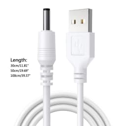 2025 New USB to for DC 3.5mm x 1.35mm 2A Max for DC Barrel Jack Power Cable USB LED Strip Lights Flashlight Charging Cord