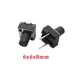 20/50/100 Pcs Micro Tactile Switch Momentary Tact DIP Switch 2 Pin 6 X 6 mm Micro Touch Push Button Switch High 5 mm 6 mm 7 mm 8