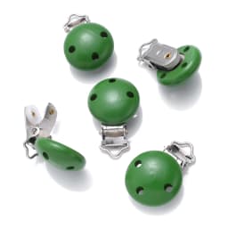 10Pcs 14Color Wooden Baby Pacifier Holder Clip 30mm Round Dummy Nipple Clasps for DIY Pacifier Clips Chain Teether Accessories