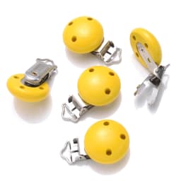 10Pcs 14Color Wooden Baby Pacifier Holder Clip 30mm Round Dummy Nipple Clasps for DIY Pacifier Clips Chain Teether Accessories