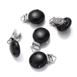 10Pcs 14Color Wooden Baby Pacifier Holder Clip 30mm Round Dummy Nipple Clasps for DIY Pacifier Clips Chain Teether Accessories