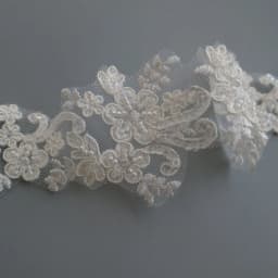 1 Yard Embroidery Lace Fabric Trim Appliques For Wedding Dresses Bags Curtain Accessories Rhinestone DIY Sewing Repair