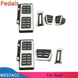 Car Pedals for Audi A3 8V Q2 Q3 SQ2 S1 S3 RS3 RS Q3 TT LHD Accelerator Gas Brake Clutch Rest Pedal Cover Kit Accessories