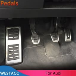 Car Pedals for Audi A3 8V Q2 Q3 SQ2 S1 S3 RS3 RS Q3 TT LHD Accelerator Gas Brake Clutch Rest Pedal Cover Kit Accessories