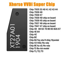 VVDI XT27 Super Chip XT27A Clone Chip for 4C/4D/4E/43/45/46/47/48/T1/T3/8A/8C/8E/7935 with Xhorse VVDI Max Pro/VVDI Mini Key Too