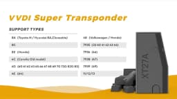VVDI XT27 Super Chip XT27A Clone Chip for 4C/4D/4E/43/45/46/47/48/T1/T3/8A/8C/8E/7935 with Xhorse VVDI Max Pro/VVDI Mini Key Too
