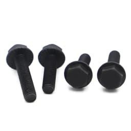 M5 M6 M8 M10 M12 Hardware Hexagon Belt Flange Screw Bolts Black Grade 10.9 Steel GB5789 Bolt Fastening Screws