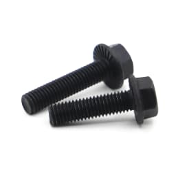 M5 M6 M8 M10 M12 Hardware Hexagon Belt Flange Screw Bolts Black Grade 10.9 Steel GB5789 Bolt Fastening Screws