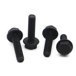 M5 M6 M8 M10 M12 Hardware Hexagon Belt Flange Screw Bolts Black Grade 10.9 Steel GB5789 Bolt Fastening Screws