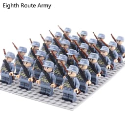 WW2 24pcs/Lot Military Soldiers Building Blocks Set Weapons Soviet US UK China France Army Action Figures Bricks Toys Kids Gifts