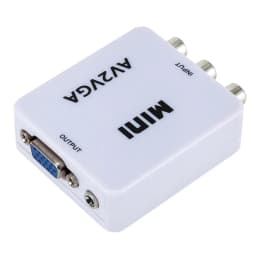 1080P Mini Video Convertor RCA AV to VGA Video Converter Conversor with 3.5mm Audio AV2VGA / CVBS + Audio to PC HDTV