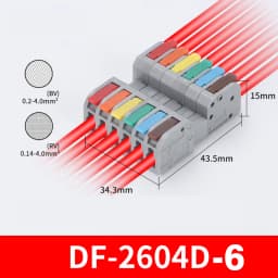 10PCS Docking Mini Quick Wire Connector Universal Compact Electrical Wiring Connectors Push-in Butt Conductor Terminal Block