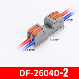 10PCS Docking Mini Quick Wire Connector Universal Compact Electrical Wiring Connectors Push-in Butt Conductor Terminal Block