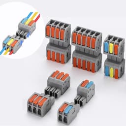 10PCS Docking Mini Quick Wire Connector Universal Compact Electrical Wiring Connectors Push-in Butt Conductor Terminal Block