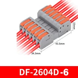 10PCS Docking Mini Quick Wire Connector Universal Compact Electrical Wiring Connectors Push-in Butt Conductor Terminal Block