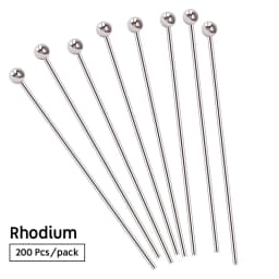 200pcs/lot 20 25mm Copper Ball Head Pins Handmade For DIY Jewelry Making Findings Supplies Accessories 7 Colors