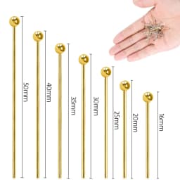 200pcs/lot 20 25mm Copper Ball Head Pins Handmade For DIY Jewelry Making Findings Supplies Accessories 7 Colors
