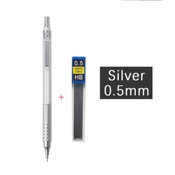 High Quality Metal Mechanical Pencils Set with Lead Refills Drafting Automatic Pencil 0.3, 0.5, 0.7, 2.0mm for Art Supply