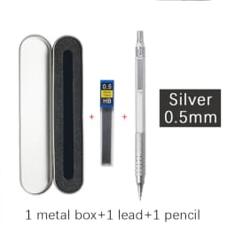 High Quality Metal Mechanical Pencils Set with Lead Refills Drafting Automatic Pencil 0.3, 0.5, 0.7, 2.0mm for Art Supply