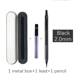 High Quality Metal Mechanical Pencils Set with Lead Refills Drafting Automatic Pencil 0.3, 0.5, 0.7, 2.0mm for Art Supply