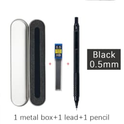 High Quality Metal Mechanical Pencils Set with Lead Refills Drafting Automatic Pencil 0.3, 0.5, 0.7, 2.0mm for Art Supply