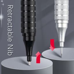 High Quality Metal Mechanical Pencils Set with Lead Refills Drafting Automatic Pencil 0.3, 0.5, 0.7, 2.0mm for Art Supply