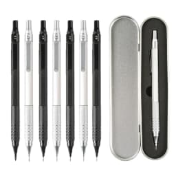 High Quality Metal Mechanical Pencils Set with Lead Refills Drafting Automatic Pencil 0.3, 0.5, 0.7, 2.0mm for Art Supply