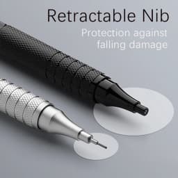High Quality Metal Mechanical Pencils Set with Lead Refills Drafting Automatic Pencil 0.3, 0.5, 0.7, 2.0mm for Art Supply