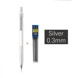 High Quality Metal Mechanical Pencils Set with Lead Refills Drafting Automatic Pencil 0.3, 0.5, 0.7, 2.0mm for Art Supply