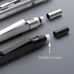 High Quality Metal Mechanical Pencils Set with Lead Refills Drafting Automatic Pencil 0.3, 0.5, 0.7, 2.0mm for Art Supply