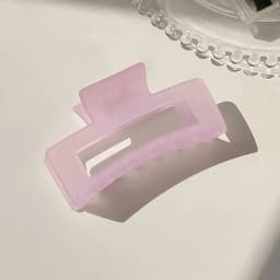 New Women Elegant Transparent Frosted Rectangle Hair Claws Lady Sweet Hair Decorate Toothed Hair Clips Fashion Hair Accessories