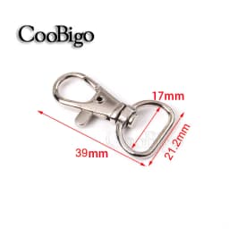 10pcs Swivel Key Holder Keyring Keychain Keyfob Lobster Clasp Carabiner Clips Snap Hook Buckle Bag Strap Jewelry DIY Craft Metal