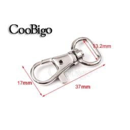 10pcs Swivel Key Holder Keyring Keychain Keyfob Lobster Clasp Carabiner Clips Snap Hook Buckle Bag Strap Jewelry DIY Craft Metal