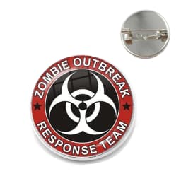 Classic Fashion Umbrella Security Theme Glass Cabochon Metal Brooch Badge For Bag Clothes Decoration Pins Jewelry Accessories