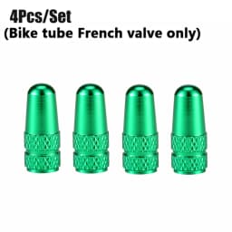 4Pcs/Set Rainbow Color Bicycle Tire Valve Cap Aluminum Caps for Valves French Valve Cap Presta Bike Tyre Hat MTB Accessories New