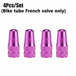 4Pcs/Set Rainbow Color Bicycle Tire Valve Cap Aluminum Caps for Valves French Valve Cap Presta Bike Tyre Hat MTB Accessories New