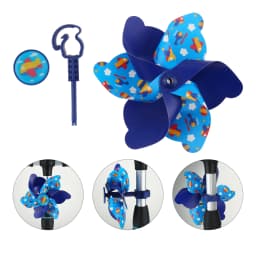 1pc Allek Children Scooter Windmill Short Pole Cartoon Colorful Pinwheel Decoration For Kids Bicycle Parts Accessories