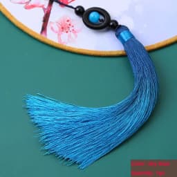 1PC Transfer Bead Gradient Tassel Silky Handmade Tassels with Loop for DIY Crafts Bookmark Tassel Jewelry Making Accessories