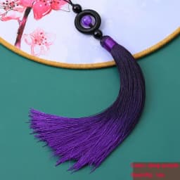 1PC Transfer Bead Gradient Tassel Silky Handmade Tassels with Loop for DIY Crafts Bookmark Tassel Jewelry Making Accessories