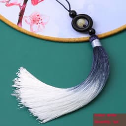 1PC Transfer Bead Gradient Tassel Silky Handmade Tassels with Loop for DIY Crafts Bookmark Tassel Jewelry Making Accessories