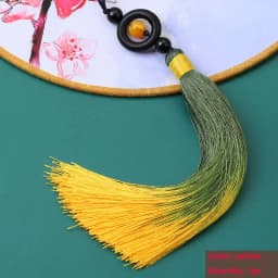 1PC Transfer Bead Gradient Tassel Silky Handmade Tassels with Loop for DIY Crafts Bookmark Tassel Jewelry Making Accessories